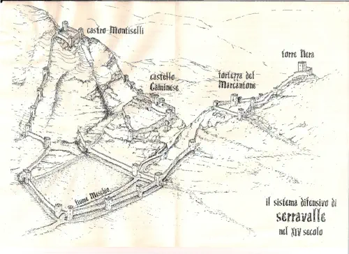 Mappa castrum serravalle